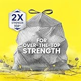 Glad ForceFlex MaxStrength XL Kitchen Trash Bags, 20 Gal, Fresh Clean, 80 Ct (Package May Vary)