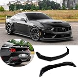 AUTRAGO Full Body Kits for 2024-2025 Mustang DH Performance, Front Bumper Lip, Rear Trunk Spoiler Wing (Gloss Black)