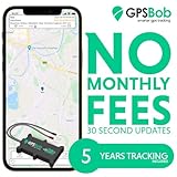 GPSBob 5 Year 4G 12/24v Wired GPS Tracker, All Inclusive, No Monthly Fees, No Subscriptions, One Off Fee, 5 Years Service Included, Car, Van, Truck, Caravan, RV, Plug and Play