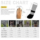 SCENEREAL Anti Slip Dog Boots & Paw Protectors for Hardwood Floor, Extended Dog Socks to Prevent Licking Paws, Waterproof Pet Snow Rain Shoe for Winter Medium Senior Dogs, Grey M