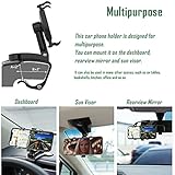 YAOKEEP Universal Car Phone Holder Mount,360 Degrees Rotation Dashboard Phone Holder [Upgrade Clip Never Fall],car Phone Mount for iPhone,Samsung,Google,Nokia,and 4 to 7" Smartphones