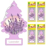 LITTLE TREES Air Fresheners Car Air Freshener. Hanging Tree Provides Long Lasting Scent for Auto or Home. Lavender, 24 Air Fresheners