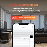 SwitchBot Blind Tilt Automatic Blind Opener 3-Pack & Hub 2- Smart Motorized Blinds with Bluetooth/IR Remote Control, WiFi Thermometer Hygrometer, Light Sensor, Work with Alexa, Google Home, HomeKit