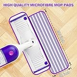 12 Pack Reusable Mop Pads for Swiffer PowerMop, Mop Refill Pads for Swiffer Powermop, Power Mop Pads Refills Microfiber Mop Pads Machine Washable Wet Dry Use Suitable for All Floor Types