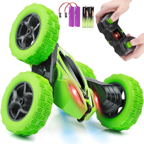 ORRENTE Remote Control Car, RC Cars Toys for Ages 5-7, 2.4GHz 4WD Fast RC Car Kids Toys for Ages 8-13, Double Sided 360° Rotating Monster Truck Toys for Girls RC Truck Toy Cars for Boys