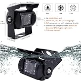 JOINLGO 4 Channel 256GB 1080P AHD HD Mobile Vehicle Car DVR Black Box Video Recorder Kit with 4pcs Waterproof Side Rear View Backup Night Vision Metal IR 2.0MP Car Camera 7" HD Car Monitor