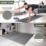 ProsourceFit Puzzle Exercise Mat ½ in, EVA Interlocking Foam Floor Tiles for Home Gym, Mat for Home Workout Equipment, Floor Padding for Kids, Grey, 24 in x 24 in x ½ in, 48 Sq Ft - 12 Tiles