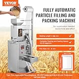 VEVOR Automatic Particle Packaging Machine 1-100g, 10-15 Bags/min Filling Sealling Mchine, Multi-Function Weighing Packing Machine, Powder Mixer Machine for Tea Seeds Grains Flour Beans Glitter