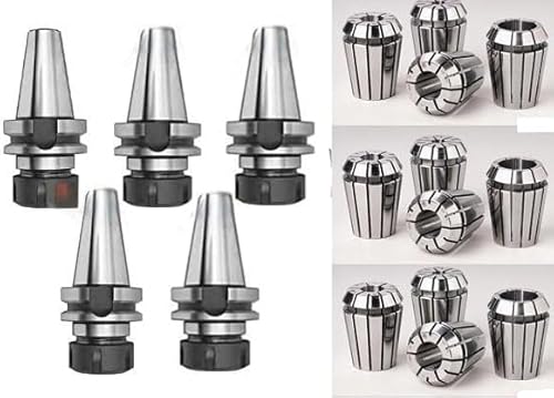5PC BT40 ER32 PRECISION COLLET CHUCK 0.0001" and 12PC ER32 COLLETS 0.0003" PRE BALANCED RUNING TRUE AT HIGH SPEED