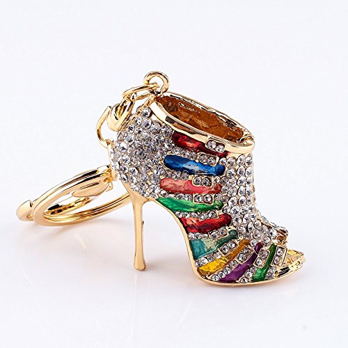 Yosoo Phone Car Bag Key Ring Keychain Charm Gift - for Women Ladies Girls' Key Bling Shoe Purse Fashion Decoration