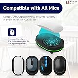 TECH8 USA Mouse Mover Device, Undetectable Mouse Jiggler for Laptops, PC, No Software, Random Movement, Patented, Designed, Engineered, Packaged in USA - 3D Hologram Alien