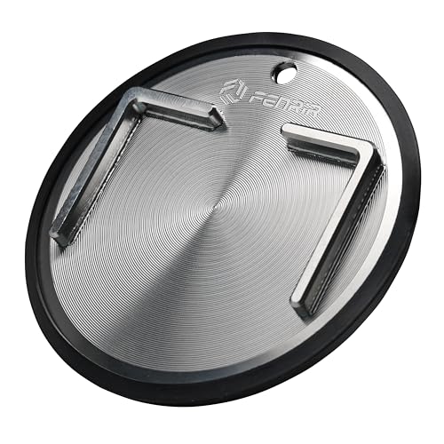 FENRIR 304 Stainless Steel Kickstand Pad Plate Support Coaster Accessory for Harley Davidson Indian Honda Yamaha Kawasaki Suzuki Triumph BMW KTM Ducati Fit Motorcycle Bike Scooter Outdoor Indoor