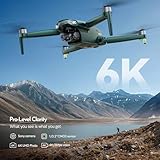 Gleesfun G11PRO 6K Drone with Camera for Adults, 4K/30fps Video, 3-Axis Brushless Gimbal, 70mins Flight Time with 2 Batteries, 10000ft Long Range, FAA compliance, Professional Drone with Auto Return