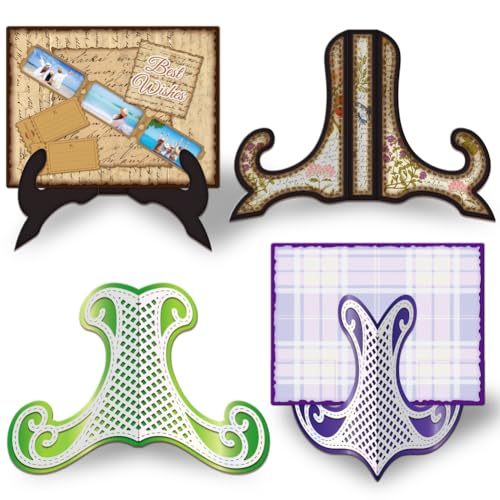GLOBLELAND Easel Card Holder Cutting Dies for Card Making Photo Holder Metal Die Cuts Cutting Dies Template DIY Scrapbooking Embossing Paper Album Craft Decor