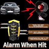 CHADWICK Car Horn Siren Alarm,Universal Car Alarm Security Protection System with 2 Remote Controls,7-Level Sensitivity,12v,Anti-Theft Device,No Thread Trimmin,Non-Destructive Installation (CW-8182)