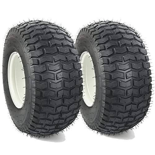 (2-Pack) 18" Tubeless Tires On Rims - 18x8.5-8 Tire and Wheel Assemblies - 4-Lug 4" Center - 2.83" Center Bore - Load Range B Max Tire Weight of 815 Lbs - Compatible with Alumacraft Boat Trailers