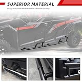 POKIAUTO Nerf Bars Rock Sliders for Polaris General XP 4 1000 /General 4 1000 2017+ Combined Heavy Duty Tubing Tree Kickers Side Bar for 4-Seater General Accessories, Replace #2881992