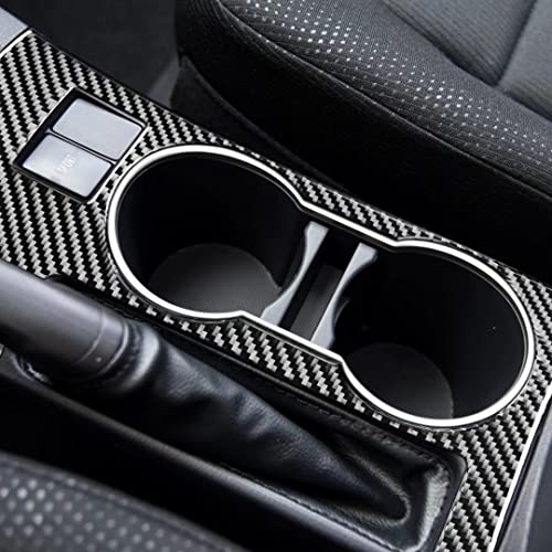 Car Accessories Black Carbon Fiber Center Cup Holder Cover Decoration Sticker Car Interior Accessories For Toyota Corolla 2014-2018