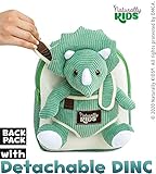 Green Triceratops Plush Stuffed Animal, Dinosaur Gifts for Kids 3-5, Dinosaur Backpack, Toddler Backpack for Boys, Girl