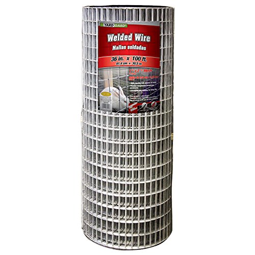 YARDGARD Welded Wire 1X2 Inch Mesh 36 Inch X 100 Foot 14 Gauge Galvanized Steel Wire Fence Ideal for Animal Enclosures, Cage Wire, Property Protection, Garden Fence, Rabbit Fence, and Utility Fence