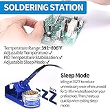 YIHUA 862BD+ SMD ESD Safe 2 in 1 Soldering Iron Hot Air Rework Station °F /°C with Multiple Functions