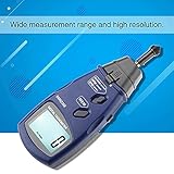 Digital Tachometer Handheld Contact/Non-Contact Laser Photo Tachometer, 5 Digits LCD Tachometer RPM Tach Rotation Speed Meter Gauge Tester