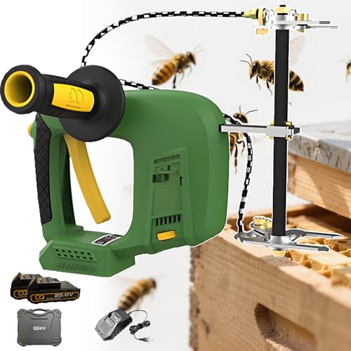 forplubossmmp New Electric Bee Shaker - Portable Electric Bee Shaker, 2×2000 Mah Battery, 9 Speeds Adjustable Hive Shaker, for Beekeeping Farms Beekeeping Tools