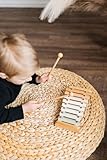 Brooklyn Neutral Xylophone, Montessori Musical Toy for Toddlers and Young Kids with a Modern Boho Aesthetic, Perfect in a Nursery, Playroom or as a Gender Neutral Baby and Birthday Gift