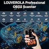 LOUVEROLA OBD2 Scanner Diagnostic Tool, Enhanced Check Engine Fault Code Readers Scanner with Reset OBDII/EOBD Diagnostic Scan Tools for All Cars and Trucks with OBD2 Protocol Vehicles After 1996