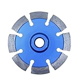 4 Inch 0.375" Width 5/8"-11 Arbor Diamond Crack Chaser Grinidng Wheel for Concrete, 0.375 Inch Thick Segments Diamond Mortar Joint Raking Blade (4" x 0.375")