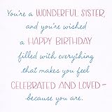 American Greetings Birthday Card for Sister (Celebrated and Loved)