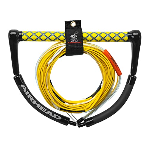 Airhead Dyneema Flat Line Wakeboard Rope, 4 Sections, 70-Feet, Yellow