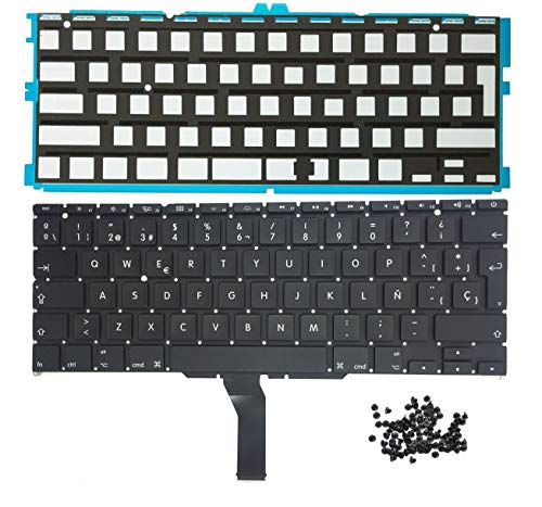 Ittecc Spanish ESPAÑOL Teclado Keyboard Replacement Fit for Air A1370 A1465 11 Inch 2011 2012 2013 2014 2015 MD711 MD712 MD223 MD224 MC968 MC969