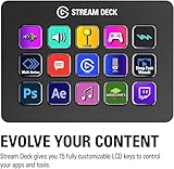 Elgato Stream Deck MK.2 – Studio Controller, 15 macro keys, trigger actions in apps and software like OBS, Twitch, ​YouTube and more, works with Mac and PC