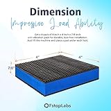 Fstop Labs 4 Pack Anti Vibration Pads 4'' X 4'' X 7/8" Heavy Duty EVA Anti Vibration Washing Machine Support, Vibration Damping Pads for Air Compressor, Washing Machine, Treadmill, HVAC