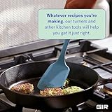 GIR: Get It Right - Premium Mini Silicone Spatula Turner - 11" x 2.6" x 0.7" - Seamless One Piece Design - Nonstick & Heat Resistant - Food Grade - Rubber Spatula - Baking & Cooking - BPA-Free - Slate