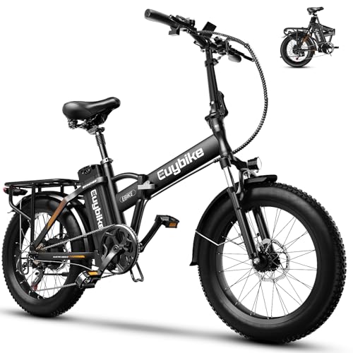Kebiko 1000W Folding Electric Bike,48V 20AH Removable Battery E Bike,30+MPH,80 Miles Max Range Electric Bike for Adults,20" Fat Tire Foldable ebike,Adult Electric Bicycle for Commute Beach Snow
