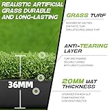 Bltend Golf Mat, 4.9x3.83ft Golf Hitting Mat Practice Outdoor Indoor, 36mm Thickened Artificial Turf Golf Practice Mat for Backyard Driving Training Swing Chipping - Gifts for Golfer