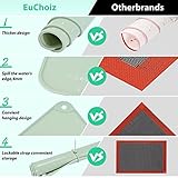 EuChoiz Silicone Pastry Mat 24"*16" Extra Thick Non Stick Baking Mat Food Grade Silicone Dough Rolling Bake Mat with Edge Heightening