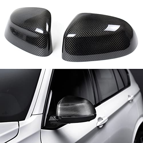 Cuztom Tuning MP Style Carbon Fiber Side Mirror Covers Caps Replacement Compatible for 2015-2018 BMW X3 X4 X5 X6