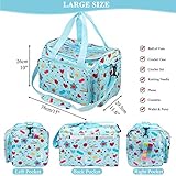 Coopay Knitting Bag Large Crochet Bag, Huge Knitting Bags and Totes Organizer Yarn Storage Organizer for Unfinished Project, Knitting Needles, Crochet Hooks, Skeins Yarn -Ideal Knitting & Crochet Gift