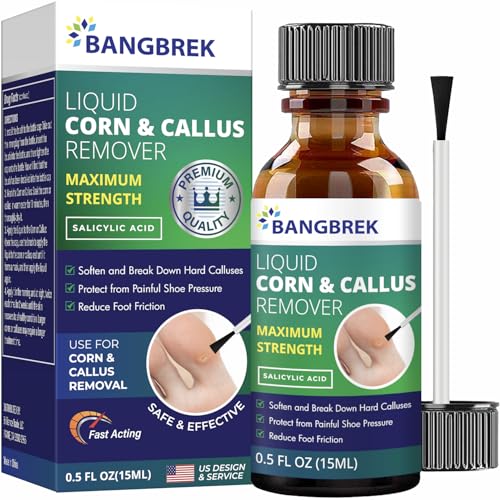 Corn Removers for Toes: Liquid Salicylic Acid Corn Removers for Feet - Corn Callus Remover for Feet Extra Strength (0.5 fl oz)