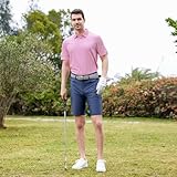 Golf Shirts for Men Dry Fit Moisture Wicking Casual Sport Short Sleeve Mens Golf Polo Shirts