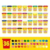 Play-Doh Modeling Compound 36-Pack Case of Colors, Non-Toxic, 3 Oz Cans of Assort. Colors, Back to School Classroom Supplies, Preschool Toys, Ages 2+ (Amazon Exclusive)