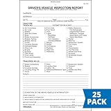 Detailed Driver's Vehicle Inspection Report 25-pk. - Book Format with 31 Sets, 2-Ply Carbonless, 5.5" x 8.5", Meet FMCSR Requirements, J. J. Keller & Associates, Inc.