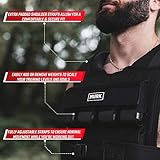 MVRK Weighted Vest Men 35lbs - Weighted Workout Vest With Removable Iron Weights, Heavy Duty Weighted Exercise Vest For Functional Training & Calisthenics - Weight Vest for Men and Women