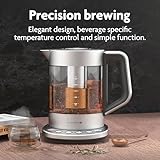 Vianté Electric Kettle With Tea Infuser For Loose Leaf Tea. Hot Tea Maker With Temperature Control And Automatic Shut Off. Tea Kettle With Brewing Programs. 1.5 Liters Capacity