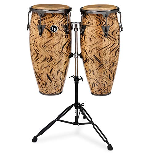 Latin Percussion Aspire 10" and 11" Set with Double Stand, Havana Café Congas (LPA646-HC)