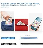 Missfive Modern Folding Reading Glasses For Women Men Blue Light Blocking, Anti UV/Eyestrain Fashion Pattern Print, Foldable Thin Lightweight Portable Readers Pocket Travel Eyeglasses,1.5x,Flower