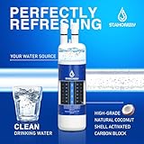 STAHOMILY W10295370A water filter replacement for Whirlpool EDR1RXD1, Everydrop Filter 1, W10295370, WHR1RXD1, KAD1RXD1, P4RFWB, P8RFWB2L, Compatible with Kenmore 46-9930, 46-9081，Pack of 3